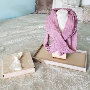 Soft Pink Infinity Scarf
